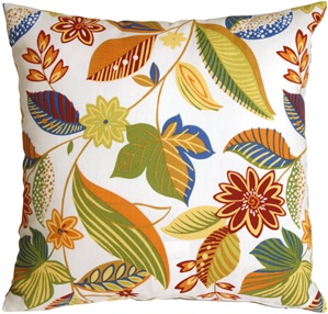 Solarium Skyworks Floral on Square Outdoor Pillow