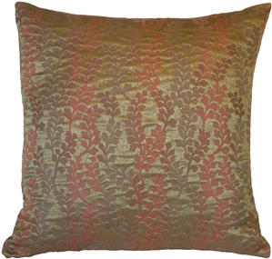 Shady Garden Gold Throw Pillow